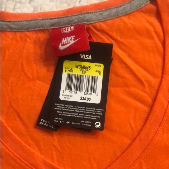 NWT Nike Cleveland Browns V-Neck Tee 🏈 - Picture 3 of 4